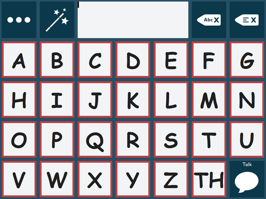 Communicator 5 - Beispiel einer einfachen ABC Tastatur